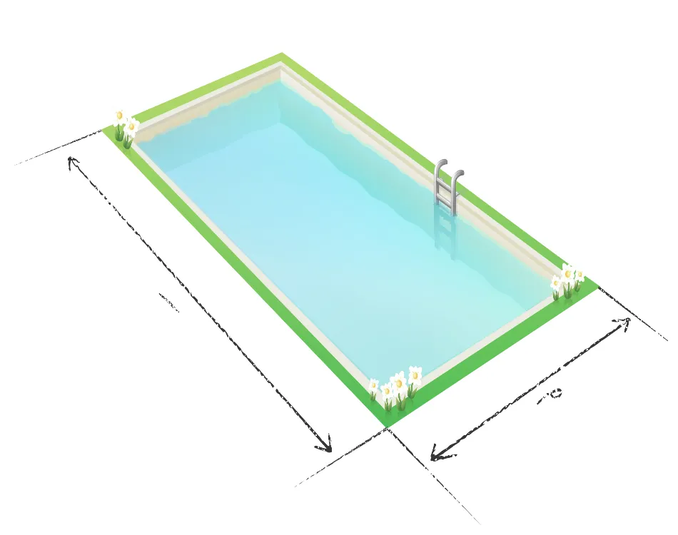 Pool dimensions drawing